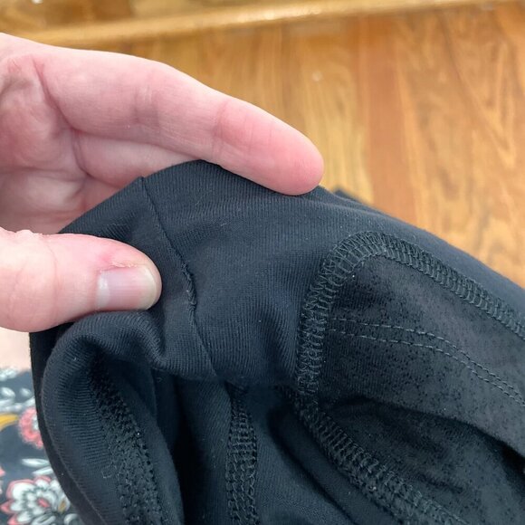 PATAGONIA Pliant Pants Solid Black Geometric Waistband Pull On Active Yoga Pants - Picture 15 of 16